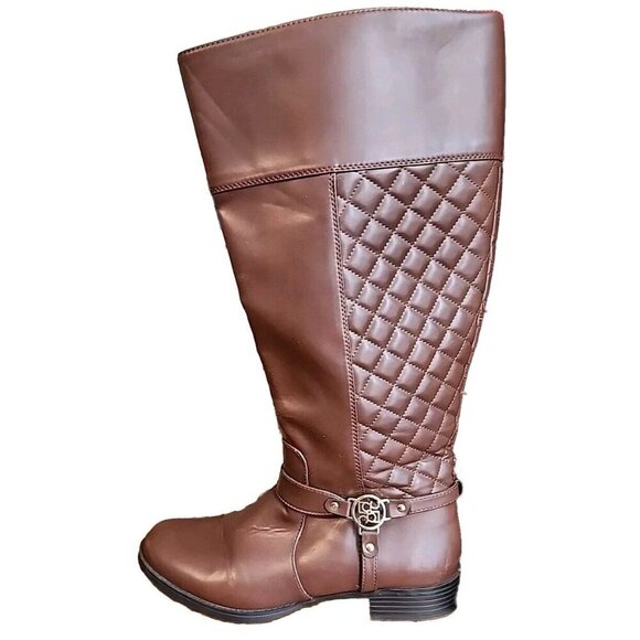 Liz Claiborne LC Brown Trina Wide Cafe Tall Boots Women's Size 10M - Picture 5 of 13